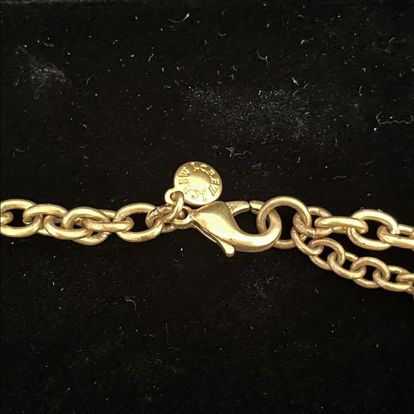 1613 * J.Crew Ombre Brulee crystal foliage statement necklace - Picture 2 of 4